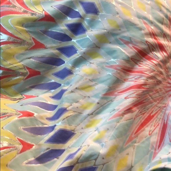 BAR III Starburst One Shoulder One Piece Swimsuit - Picture 5 of 5